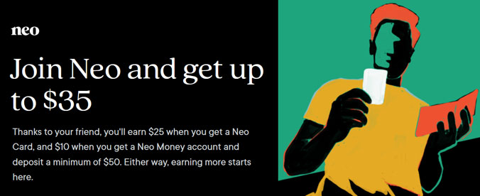 Sign up with a neo referral code