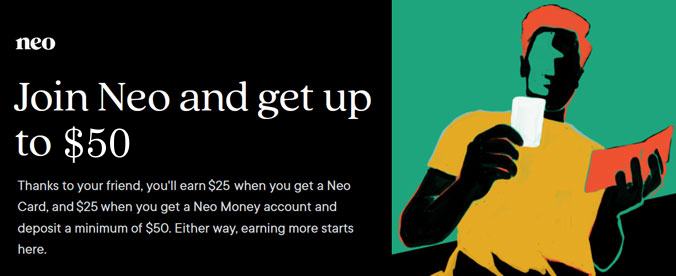 Sign up with a neo referral code